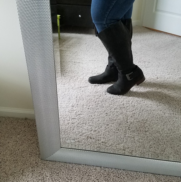 Western style knee-high leather boots - Picture 3 of 6